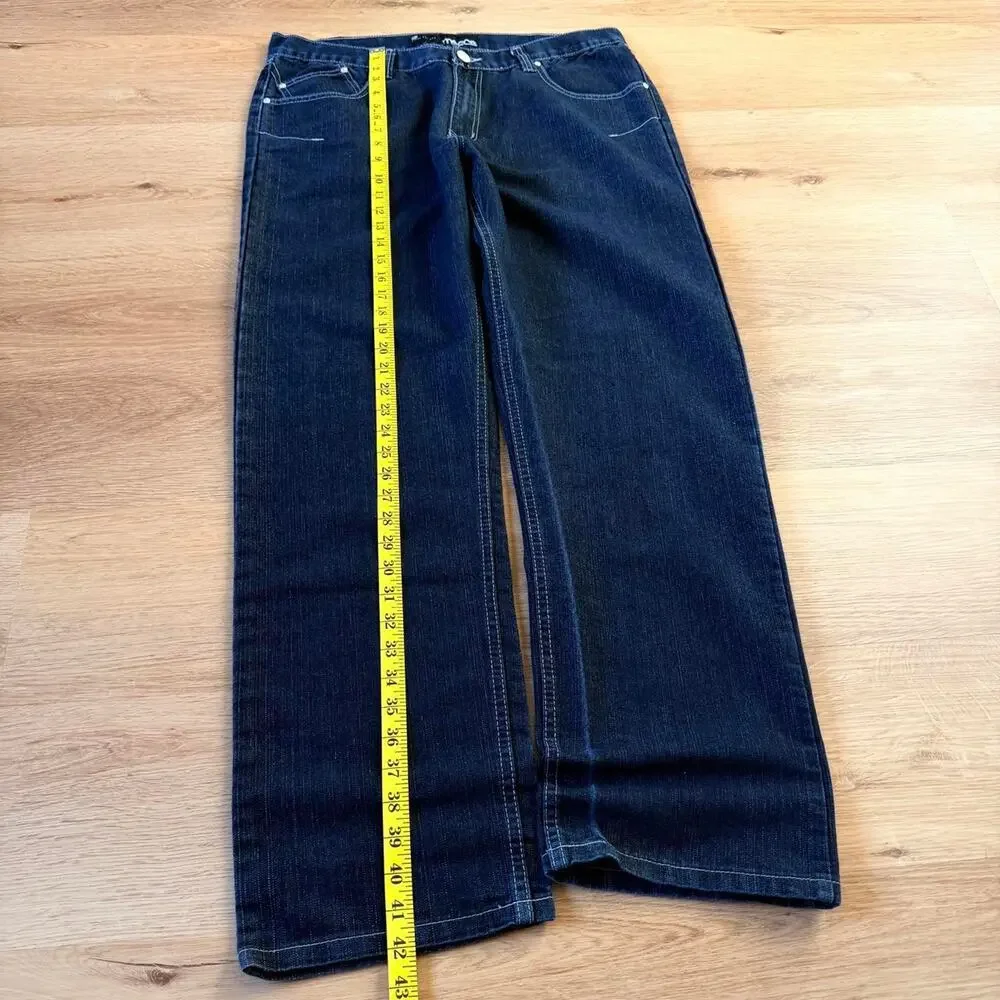 Mecca Men’s Dark Wash Denim Jeans Size 38x34 Relaxed Fit Y2K Streetwear Baggy